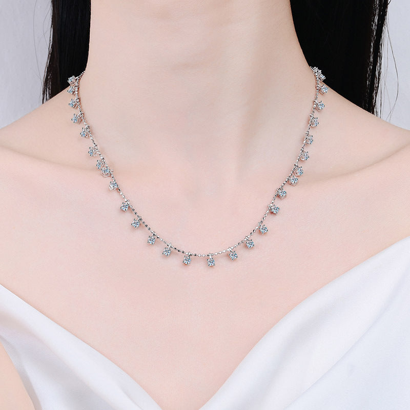 Wholesale 925 Sterling Silver Moissanite Necklace